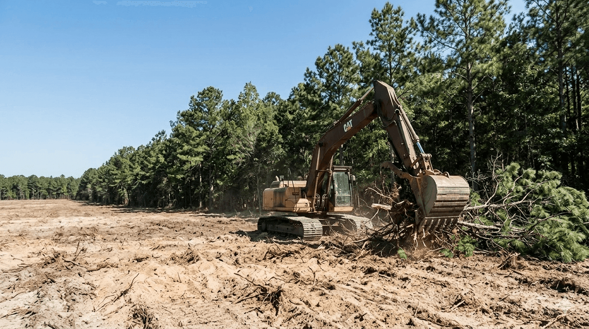 Land clearing in Vidalia, GA